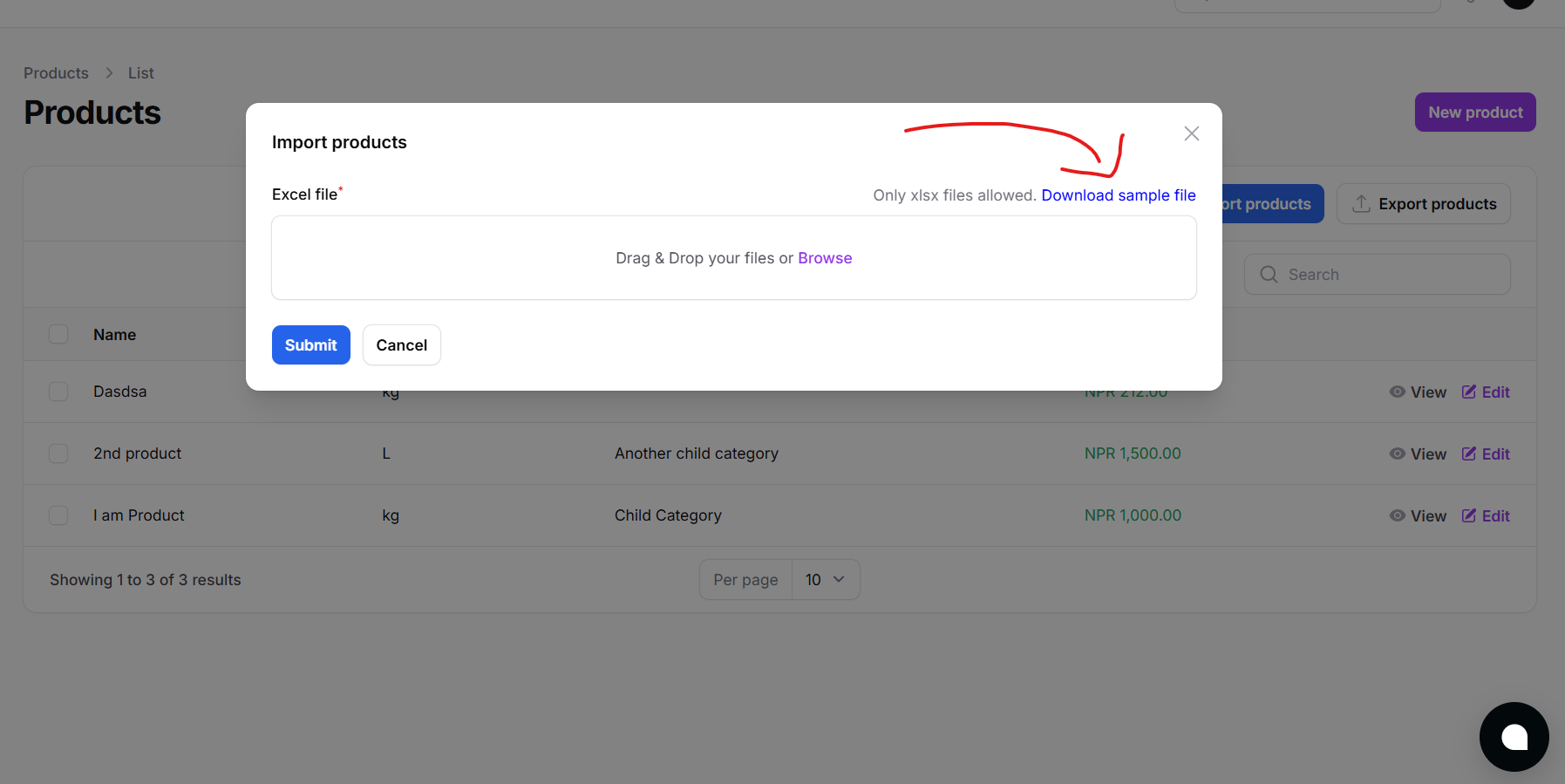 Product Page