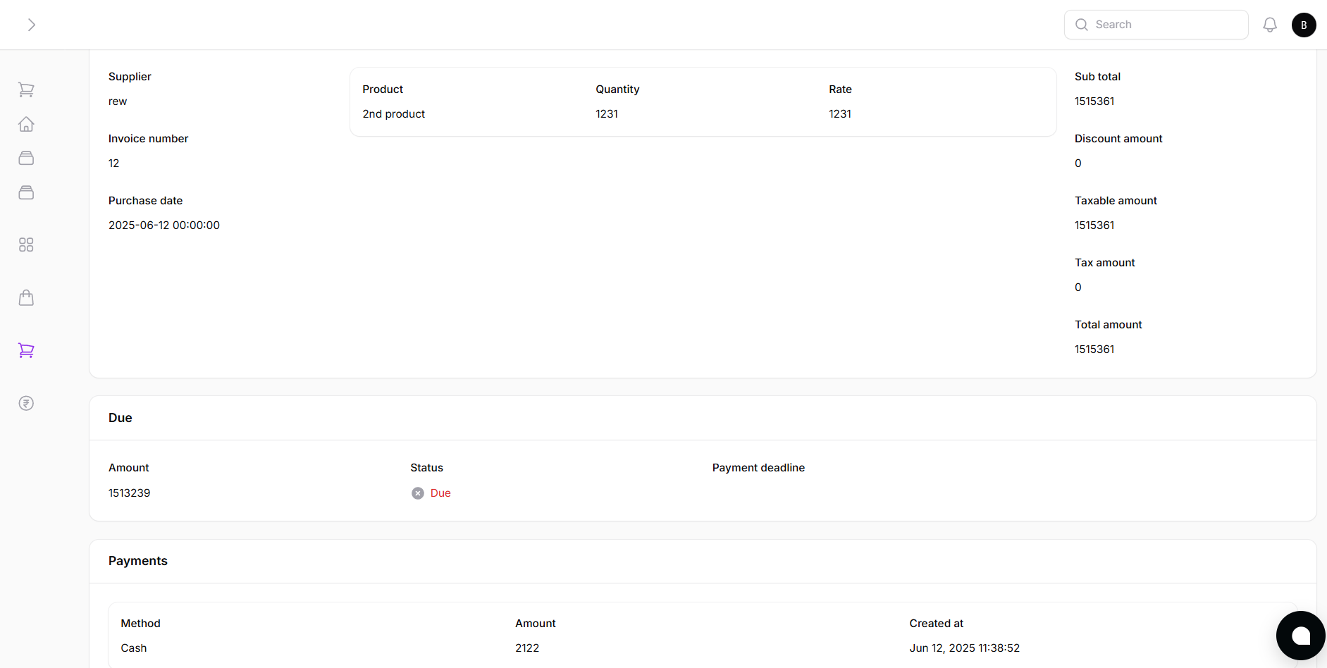 Purchase Invoice Details
